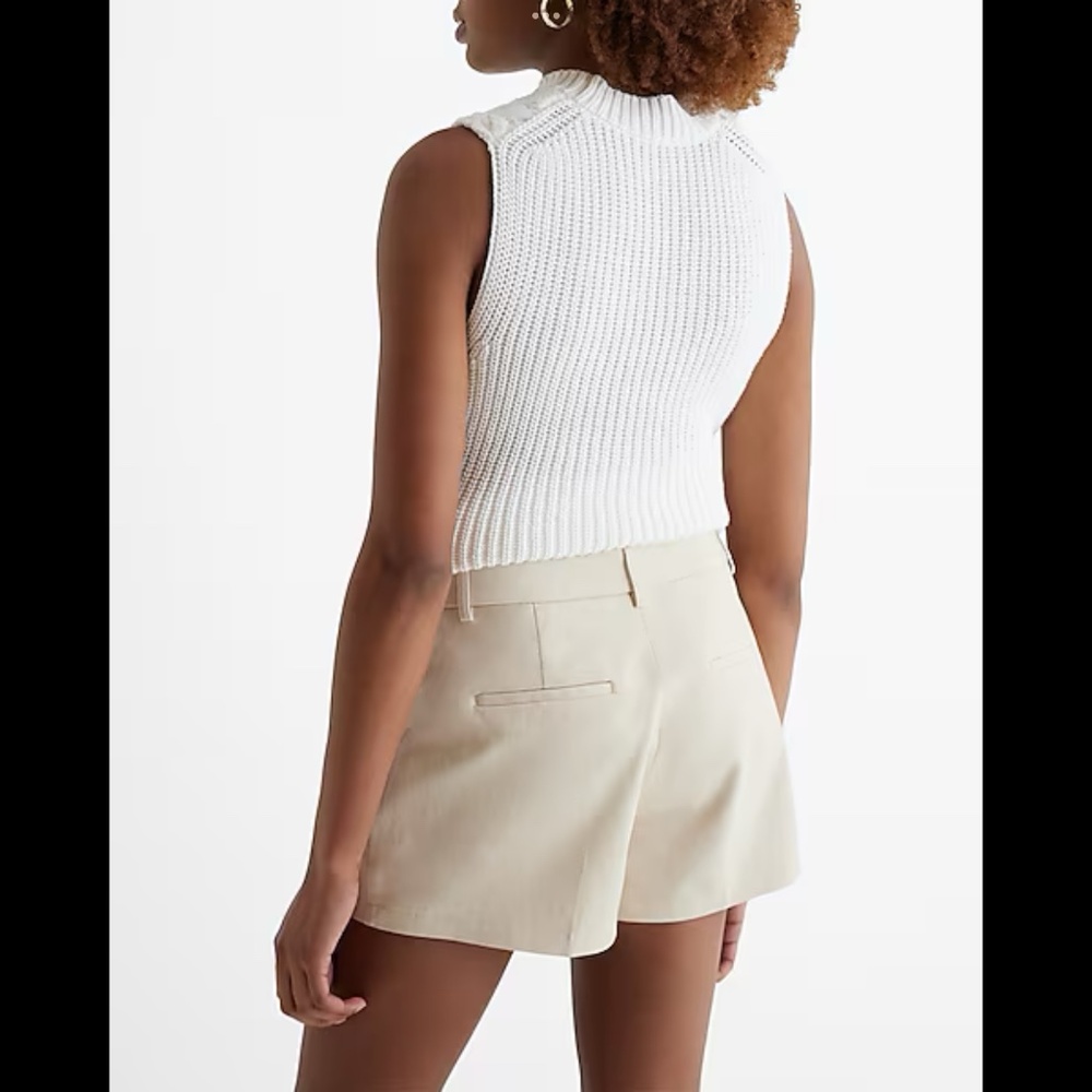 Express Editor Mid Rise Tailored Shorts - Picture 4 of 6
